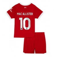 Echipament fotbal Liverpool Alexis Mac Allister #10 Tricou Acasa 2023-24 pentru copii maneca scurta (+ Pantaloni scurti)